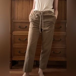 Aritzia Babaton Jimmy Pants in Heather Camel XXS